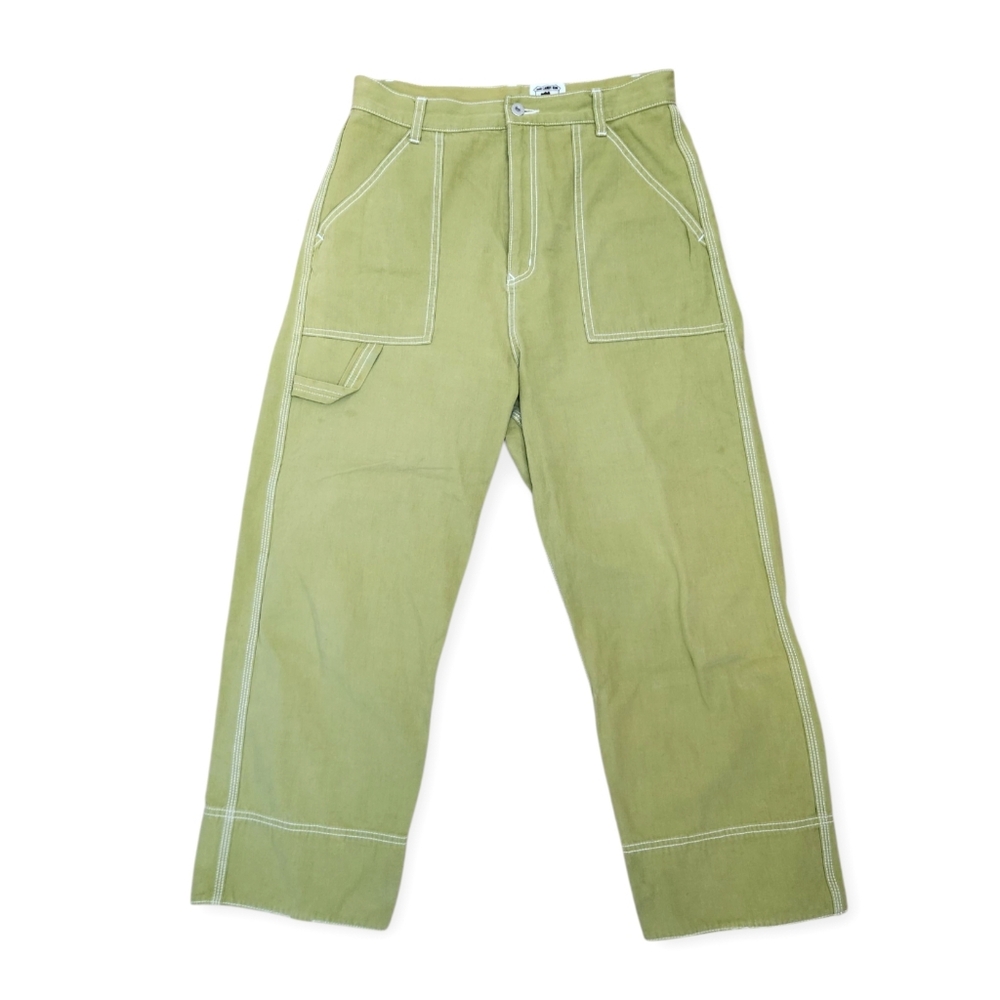 Candy Stripper Ministry Pants "Run Candy Run" Green Crop Pants Rare Japanese M